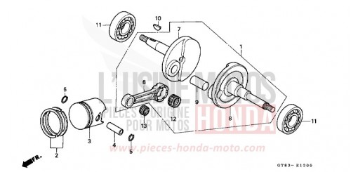 VILEBREQUIN/PISTON PK50L de 1990